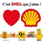Couverture du livre « C'est Shell que j'aime ! 1919-2009 » de Serge Defradat aux éditions Du May
