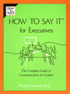 Couverture du livre « How to Say it for Executives » de Mindell Phyllis aux éditions Penguin Group Us