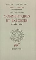 Couverture du livre « Oeuvres complètes t.27 » de Paul Claudel aux éditions Gallimard