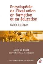 Couverture du livre « Encyclopedie de l evaluation ned » de Peretti De aux éditions Esf