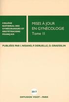 Couverture du livre « Mises à jour en gynécologie t.2 (édition 2017) » de  aux éditions Cngof