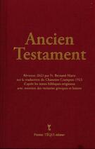 Couverture du livre « Ancien testament : crampon 1923 - 2023 » de Frere Bernard-Marie aux éditions Tequi