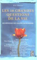 Couverture du livre « Les 10 grandes questions de la vie » de Zoe Sallis aux éditions Caractere