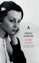 Couverture du livre « La fille au Leica » de Helena Janeczek aux éditions Actes Sud