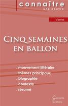 Couverture du livre « Cinq semaines en ballon, de Jules Verne » de  aux éditions Editions Du Cenacle