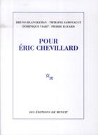 Couverture du livre « Pour Eric Chevillard » de  aux éditions Minuit