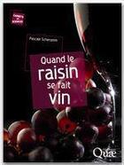 Couverture du livre « Quand le raisin se fait vin » de Pascale Scheromm aux éditions Quae