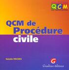 Couverture du livre « Qcm de procedure civile » de Natalie Fricero aux éditions Gualino