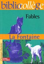 Couverture du livre « Fables » de Jean De La Fontaine aux éditions Hachette Education