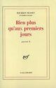 Couverture du livre « Journal - x - bien plus qu'aux premiers jours » de Bourbon Busset J D. aux éditions Gallimard (patrimoine Numerise)