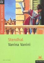 Couverture du livre « Vanina vanini » de Stendhal aux éditions Magnard