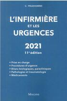 Couverture du livre « L'infirmiere et les urgences, 11e ed » de Prudhomme C. aux éditions Maloine