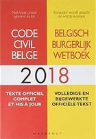 Couverture du livre « Code civil belge (édition 2018) » de  aux éditions Marabout