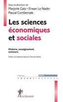 Couverture du livre « Les sciences économiques et sociales » de Pascal Combemale et Marjorie Galy et Erwan Le Nader aux éditions La Decouverte