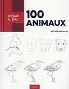 Couverture du livre « Dessiner au trait : 100 animaux » de Melissa Washburn aux éditions Vigot