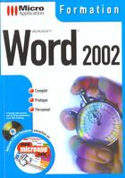 Couverture du livre « Formation Word 2002 » de Hanke aux éditions Micro Application