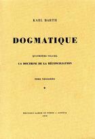 Couverture du livre « Dogmatique barth t.23 » de  aux éditions Labor Et Fides