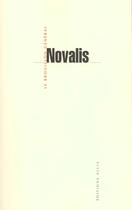 Couverture du livre « Le brouillon general » de Novalis aux éditions Allia