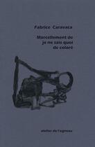 Couverture du livre « Morcellement de je ne sais quoi de coloré » de Fabrice Caravaca aux éditions Atelier De L'agneau