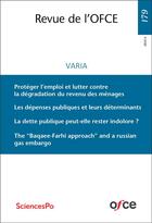 Couverture du livre « Revue de l'OFCE N° 179 (4/2022) : VARIA » de Gerard Maarek et Levy-Garboua/Vivien et Arnaud Lechevalier et Francois Geerolf et Solal Chardon-Boucaud et Léo Vigny aux éditions Ofce