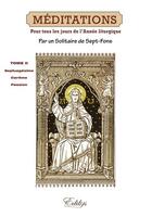 Couverture du livre « Méditations pour tous les jours de l'année liturgique t.2 » de Solitaire aux éditions Edilys