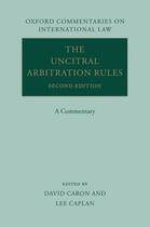 Couverture du livre « The UNCITRAL Arbitration Rules: A Commentary » de Caplan Lee M aux éditions Oup Oxford