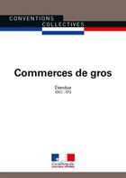 Couverture du livre « Commerce de gros ; convention collective national étendue, IDCC 573 (28e édition) » de Journaux Officiels aux éditions Documentation Francaise