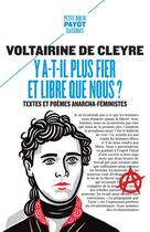 Couverture du livre « Y a-t-il plus fier et libre que nous ? » de Voltairine De Cleyre aux éditions Payot