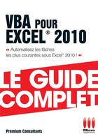 Couverture du livre « VBA pour Excel 2010 » de Pierre Polard aux éditions Ma