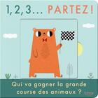 Couverture du livre « 1, 2, 3... partez ! qui va gagner la grande course des animaux ? » de Nathalie Merluzzi (A aux éditions Kimane