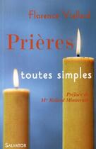 Couverture du livre « Prières toutes simples » de Florence Viellard aux éditions Salvator