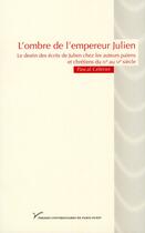 Couverture du livre « L'ombre de l'empereur Julien » de Pascal Celerier aux éditions Pu De Paris Nanterre