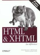 Couverture du livre « Html et xhtml la reference ; 4e edition » de Chuck Musciano et Bill Kennedy aux éditions O Reilly France