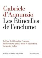 Couverture du livre « Les étincelles de l'enclume » de Gabriele D'Annunzio aux éditions Iicp