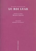 Couverture du livre « Le roi Lear » de William Shakespeare aux éditions A Propos 94