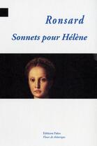 Couverture du livre « SONNETS POUR HELENE » de Pierre De Ronsard aux éditions Paleo