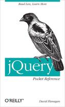 Couverture du livre « JQuery pocket reference » de David Flanagan aux éditions O Reilly