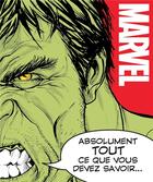 Couverture du livre « Marvel ; tout ce que vous devez savoir » de  aux éditions Hachette Heroes