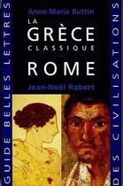 Couverture du livre « La Grèce classique - Rome ; coffret » de  aux éditions Belles Lettres