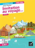 Couverture du livre « Invitation au voyage... ; BTS (édition 2023/2024) » de Johan Faerber aux éditions Hatier
