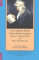 Couverture du livre « FORMAT t.51 ; une Anglaise défend la Révolution française » de Marie Wollstonecraft aux éditions Cths Edition