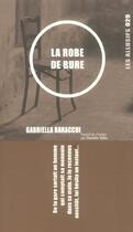 Couverture du livre « La robe de bure » de Gabriella Barracchi aux éditions Les Allusifs