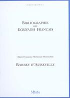 Couverture du livre « Barbey d'aurevilly » de Marie-Francoise Montauban aux éditions Memini