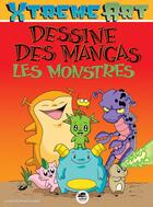 Couverture du livre « Dessine des mangas : Les monstres » de Christopher Hart aux éditions Oskar