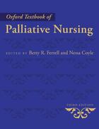 Couverture du livre « Oxford Textbook of Palliative Nursing » de Betty R Ferrell aux éditions Epagine