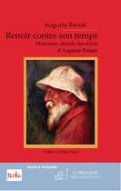 Couverture du livre « Renoir contre son temps » de Auguste Renoir aux éditions Le Manuscrit