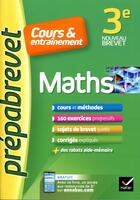 Couverture du livre « Maths 3e - prepabrevet cours & entrainement » de Bureau Caroline aux éditions Hatier