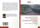 Couverture du livre « Recherche en sciences humaines et developpement au congo- kinshasa - recherche scientifique et devel » de Mulamba Telesphore aux éditions Editions Universitaires Europeennes