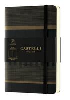 Couverture du livre « Carnet tatami poche uni dark espresso » de Castelli aux éditions Castelli Milano