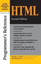 Couverture du livre « Html programmer's reference, 2nd edition » de Powell Thomas A. aux éditions Mcgraw-hill Education